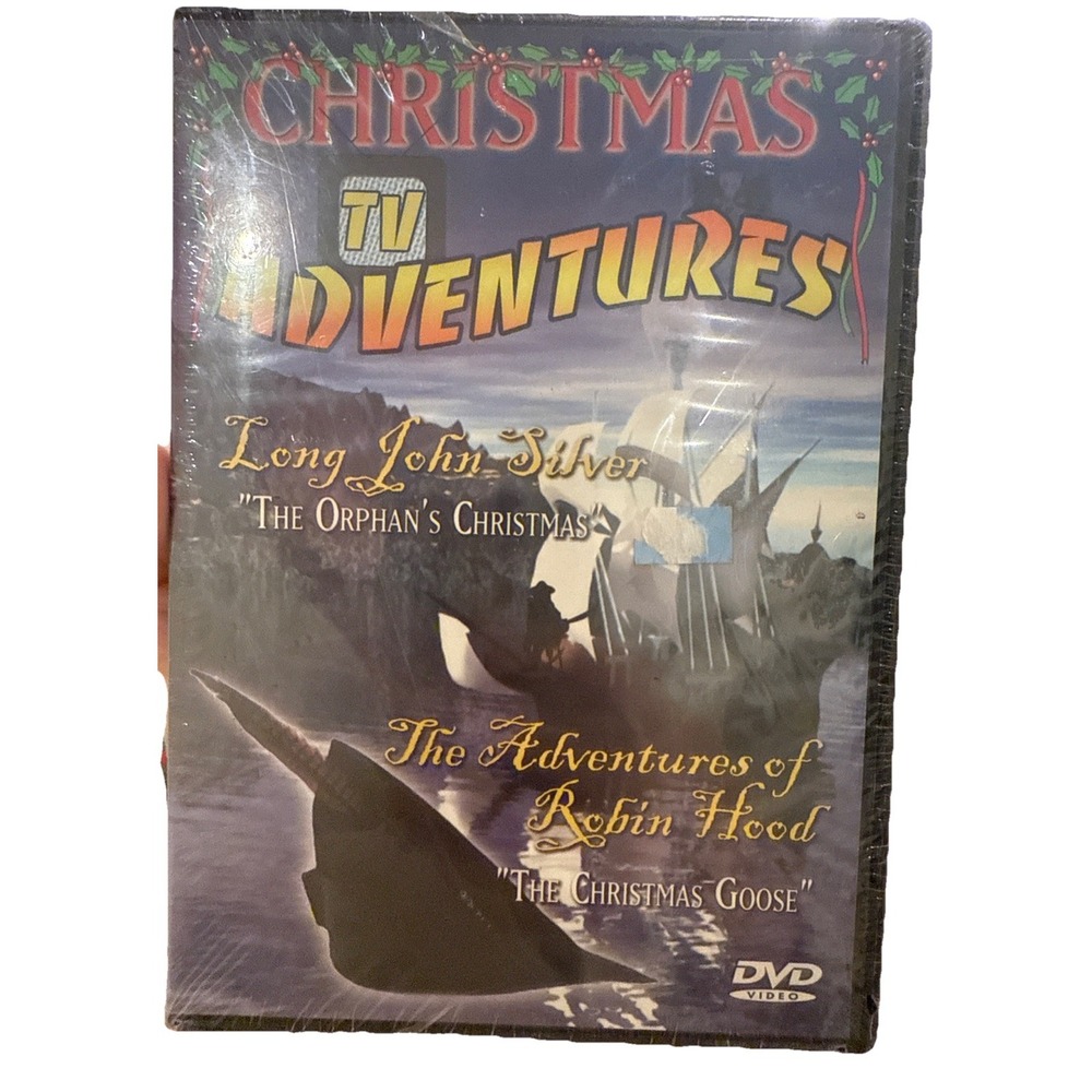 VTG '04 XMAS TV Adventures-Long John Silver/Robin Hood; 2 in 1 DVD 1955/1957 NEW